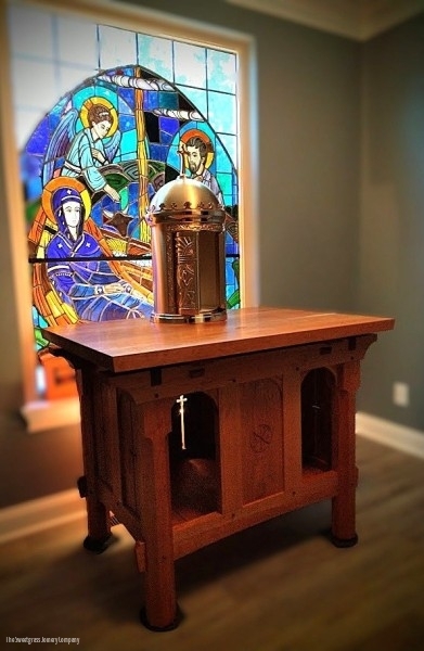 The Sweetgrass Joinery Company, Geauga County, Ohio : Altar of Repose, St. Mary Parish Rectory Chapel
