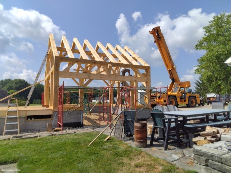 Aspen Hills Barn Pavilion/The Sweetgrass Joinery Company