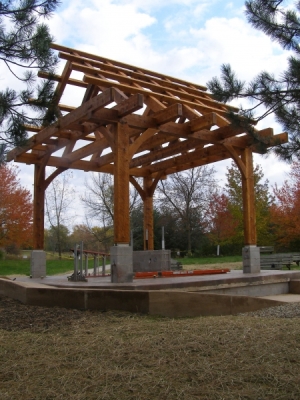 Outdoor Amphitheater Pavilion/The Sweetgrass Joinery Co.