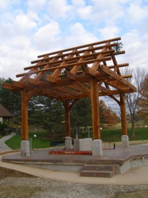Outdoor Amphitheater Pavilion/The Sweetgrass Joinery Co.