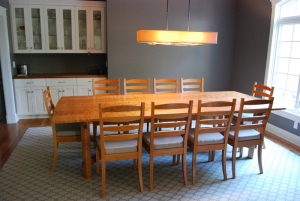 Woodwork/The Sweetgrass Joinery Co. - Cherry dining table and cherry chairs