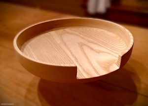 Woodwork/The Sweetgrass Joinery Co. - Orthodox Catholic,  Holy Communion prosphora cutting plate in native white ash.