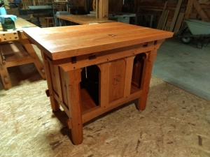 Woodwork/The Sweetgrass Joinery Co. - Rectory chapel, altar of repose in native black cherry and black walnut