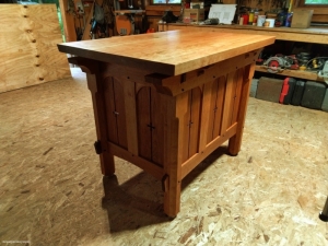 Woodwork/The Sweetgrass Joinery Co. - Rectory chapel, altar of repose in native black cherry and black walnut