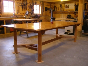 Woodwork/The Sweetgrass Joinery Co. - Arts & Crafts hayfork dining table in cherry
